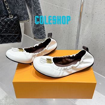 Louis Vuitton LV Nolita Flat Ballerina White