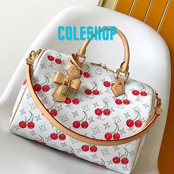 Louis Vuitton LV x TM Speedy Soft 30 Cherry White 30x21x17cm