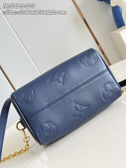 Louis Vuitton LV Speedy 20 Bag Navy Blue 20.5x13.5x12cm - 4