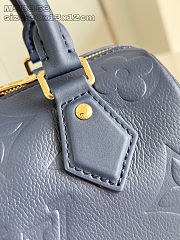 Louis Vuitton LV Speedy 20 Bag Navy Blue 20.5x13.5x12cm - 6