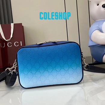 Gucci Chroma Small Crossbody Bag Blue 25x16x4.5cm