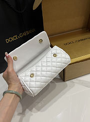 Dolce & Gabbana Sicily Small Leather White 18x11x6cm - 3