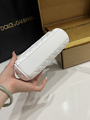 Dolce & Gabbana Sicily Small Leather White 18x11x6cm - 5