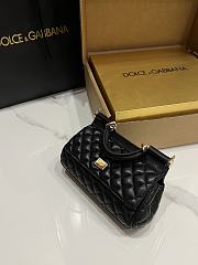 Dolce & Gabbana Sicily Small Leather Black 18x11x6cm - 5