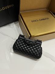 Dolce & Gabbana Sicily Small Leather Black 18x11x6cm - 6