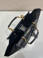 Prada Re-Nylon Leather Tote Bag Black 23x28.5x15cm - 6