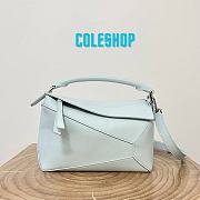 Loewe Puzzle Small Bag Blue 24x16x10cm - 1