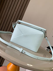 Loewe Puzzle Small Bag Blue 24x16x10cm - 4