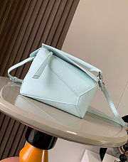 Loewe Puzzle Small Bag Blue 24x16x10cm - 6