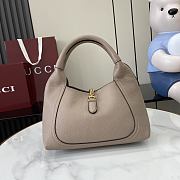 Gucci Softbit Medium Top Handle Bag Taupe 27.5x21x16cm - 6