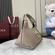 Gucci Softbit Medium Top Handle Bag Taupe 27.5x21x16cm - 5