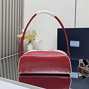 Prada Swing Smooth Leather Shoulder Bag Red 28x11.5x10cm - 6