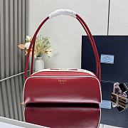 Prada Swing Smooth Leather Shoulder Bag Red 28x11.5x10cm - 4