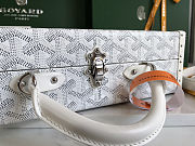 Goyard Goyardine Grand Hotel Trunk Bag White 24.5x7.5x17cm - 5