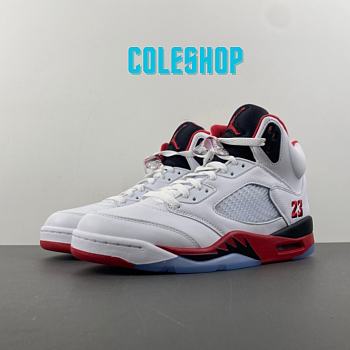 Air Jordan 5 Retro Fire Red Black Tongue (2025)
