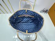 Louis Vuitton LV Neverfull MM Denim Blue 31x28x14cm - 3