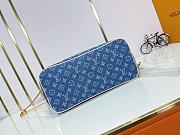 Louis Vuitton LV Neverfull MM Denim Blue 31x28x14cm - 2