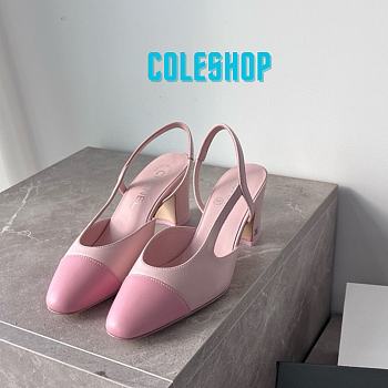 Chanel Slingback Pink Pump Heel 6cm
