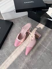 Chanel Slingback Pink Pump Heel 6cm - 6