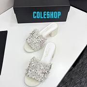 Chanel new camellia slippers white - 1