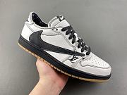 AIR JORDA 1 LOW x LV joint white, black and yellow LV - 5