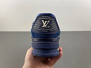 Louis Vuitton LV trainer denim dark blue original version X2 - 5