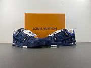 Louis Vuitton LV trainer denim dark blue original version X2 - 3
