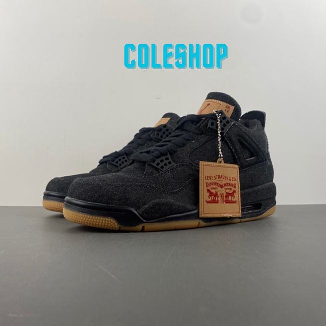 Air Jordan 4 Retro Levi's Black (Levi's Tag)  A02571-001 - 1