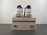 Moncler Trailgrip GTX Leather Trainers White & Blue - 4