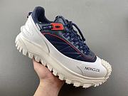 Moncler Trailgrip GTX Leather Trainers White & Blue - 2