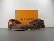 Louis Vuitton LV trainer coffee color LV co-branded original version X2 - 6