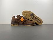 Louis Vuitton LV trainer coffee color LV co-branded original version X2 - 4