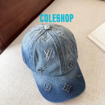 Lv denim baseball cap