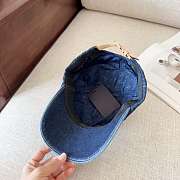 Lv denim baseball cap - 4