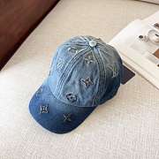 Lv denim baseball cap - 5