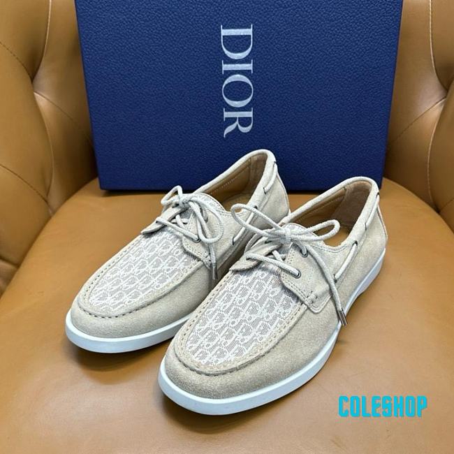 DIOR Dior Granville Boat Shoes Beige - 1