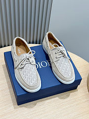 DIOR Dior Granville Boat Shoes Beige - 5