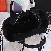 Prada canvas bamboo woven bag 26*13*20cm - 6