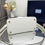 Prada Double Saffiano Leather Handbag white 25x18.5x12.5cm - 3