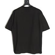 Balenciaga new 3M art letter print washed and worn short-sleeved T-shirt black - 6