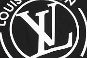 Louis Vuitton LV chain logo printed short-sleeved T-shirt black - 4