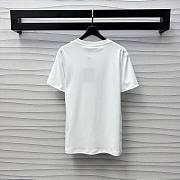 Louis Vuitton LV chain logo printed short-sleeved T-shirt white - 4