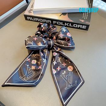 LV (Louis Vuitton) letter ribbon ponytail hair ring butterfly colon hairband