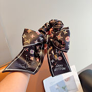 LV (Louis Vuitton) letter ribbon ponytail hair ring butterfly colon hairband - 3