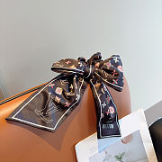 LV (Louis Vuitton) letter ribbon ponytail hair ring butterfly colon hairband - 4