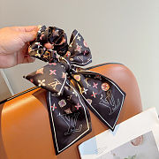 LV (Louis Vuitton) letter ribbon ponytail hair ring butterfly colon hairband - 5