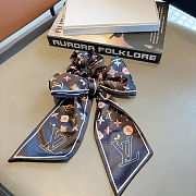 LV (Louis Vuitton) letter ribbon ponytail hair ring butterfly colon hairband - 6