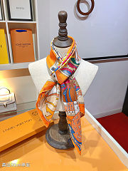 LV The original [JOURNEY] square scarf 90cm version - 6