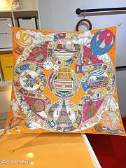 LV The original [JOURNEY] square scarf 90cm version - 3