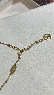 LV new ICONIC series white enamel letter necklace - 4